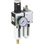 2-part service unit series ProBloc 1 with automatic condensate drain and pressure gauge