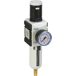 Filter regulator series ProBloc 2 with automatic condensate drain and pressure gauge