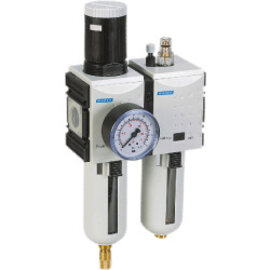 2-part service unit series ProBloc 2 with automatic condensate drain and pressure gauge