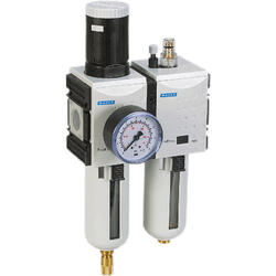2-part service unit series ProBloc 2 with automatic condensate drain and pressure gauge