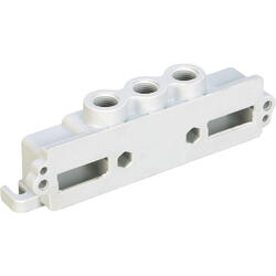 Supply plate left with G 1/8 i connection for connecting component with 25 pins series M/C size 10