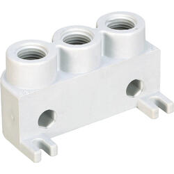 Cover-/supply plate left/right with G 1/4 i connection for connection-connector series M/C size 15