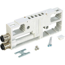 Sub-base with 1 valve position and side exit G 1/8 i and quick plug connections 1, 3 and 5 closed for sub-base assembly series M/C size 15