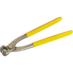Clamping tongs for ear clamps, frontal