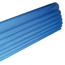 Rohrleitung aus Aluminium, kalibriert, blau