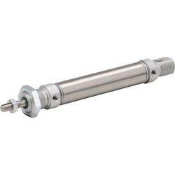Double-acting round cylinder type MDI-...-A-P-M according to DIN ISO 6432 with male thread and position sensing