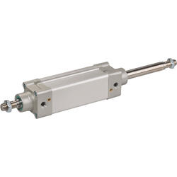 ATEX Double-acting pneumatic cylinder type KDI-...-A-PPV-M-Z2-EX according to DIN ISO 15552 with through piston rod and position sensing