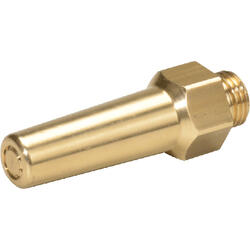 Multichannel round nozzle brass design with metric fine thread, low noise