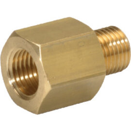 Thread adapter brass design with cylindrical female- and metric male thread