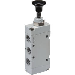 5/2-way-button valve, bistable