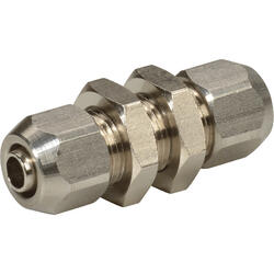 Straight bulkhead-quick connector stainless steel design