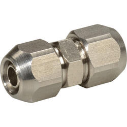 Straight quick connector stainless steel design