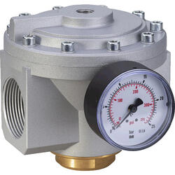 Pressure regulator series Standard 5PLUS pneumatically remote controlled with pressure gauge