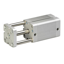 Double-acting compact cylinder type PDUV2-...-P-M according to UNITOP with lock against rotaion and position sensing