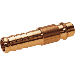 Plug-in sleeve brass design with tube coupling for coupling sockets nominal size 7,2/7,8
