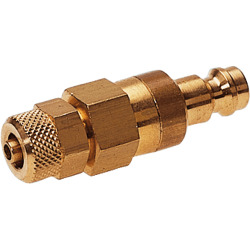 Lock sleeve brass design with quick connector connection for coupling sockets nominal size 5