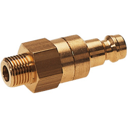 Lock nipple brass design with male thread for coupling sockets nominal size 5