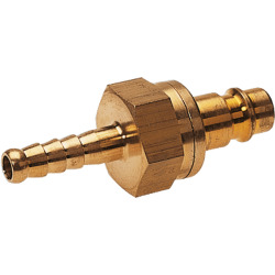 Lock sleeve brass design with tube coupling for coupling sockets nominal size 7,2