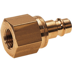 Lock nipple brass design with female thread for coupling sockets nominal size 7,2
