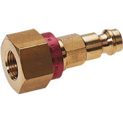 Terminal plug with female thread for unmistakable quick coupling sockets nominal size 5