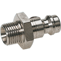 Terminal plug stainless steel design with male thread for coupling sockets nominal size 5