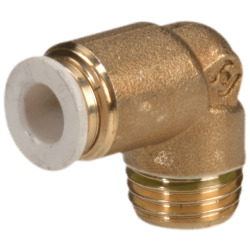 Elbow push-in fitting M-Push 245 brass design with tapered male thread