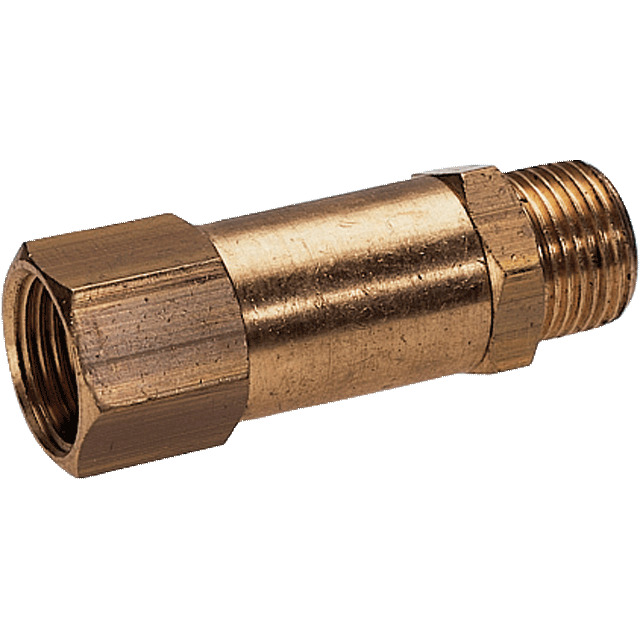 Non-return valve straight-way typee brass design with female/male thread