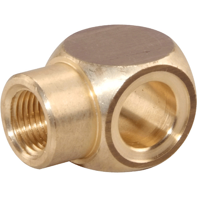Ring piece brass design with female thread for elbow quick connector with female screw