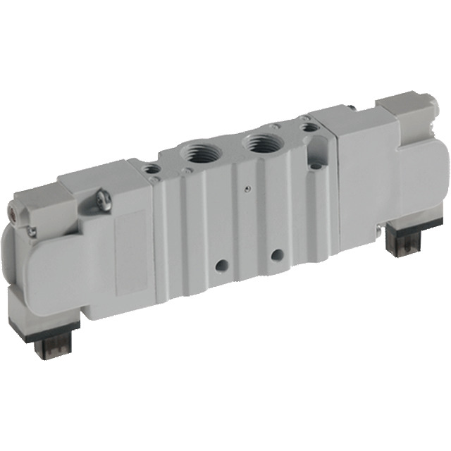 5/2-way solenoid valve series M/C size 15 with G 1/8 connection, bistable