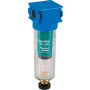 Compressed air fine filter long version series Bloc 0 with manual/semi-automatic condensate drain