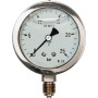 Glycerine chemical Bourdon tube pressure gauge nominal size 63, radial