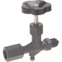 Pressure gauge on-off valve according to DIN 16270, trunnion x clamping sleeve
