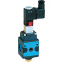3/2-way poppet valve electrically actuated with external pilot air for series Bloc 1