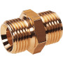 Double nipple brass design with cylindrical male thread
