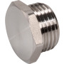 Plug screw stainless steel design with cylindrical male thread and external hexagon