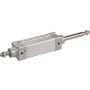 Double-acting pneumatic cylinder type KDI-...-A-PPV-M-Z2 according to DIN ISO 15552 with through piston rod and position sensing